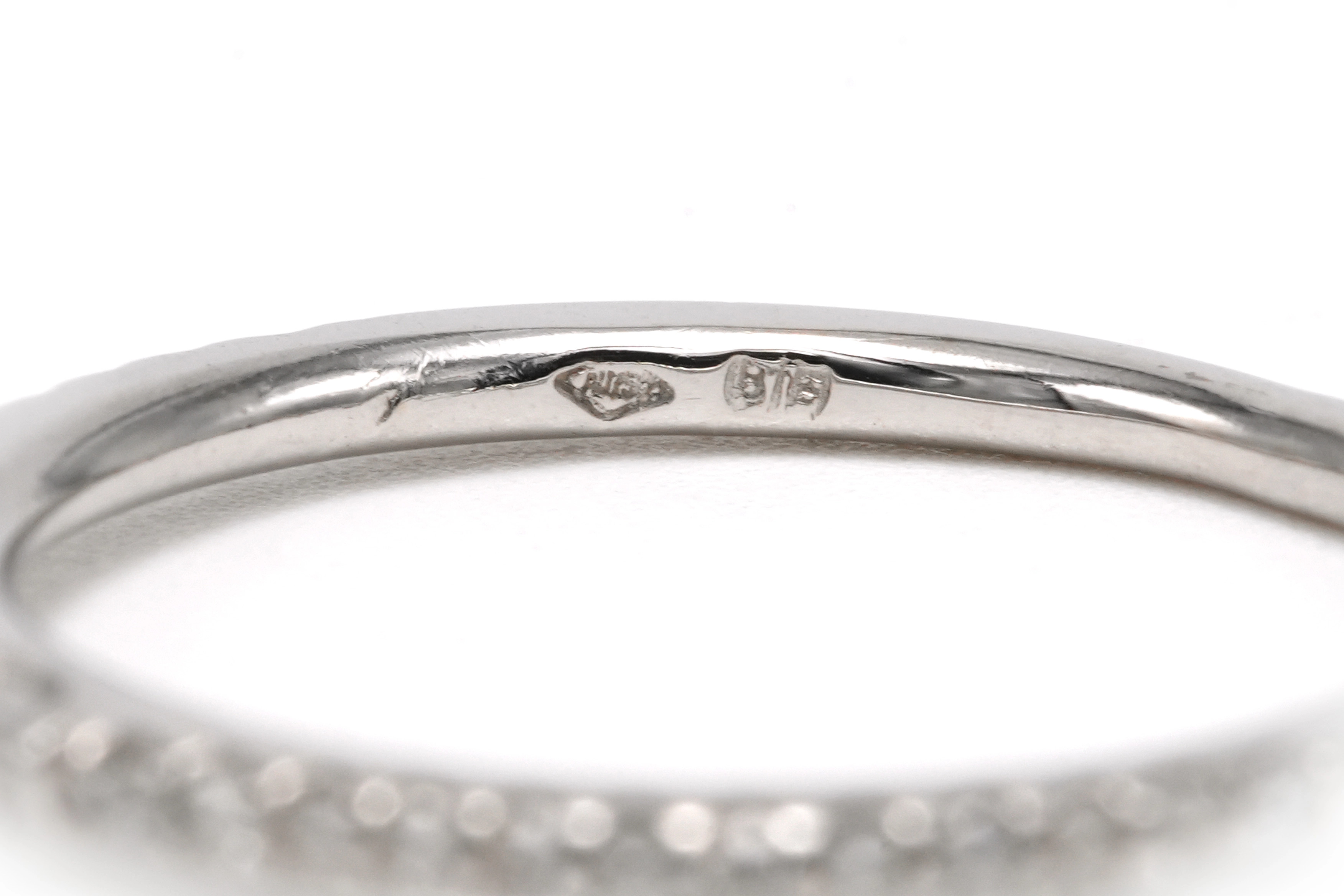 Bague contemporaine en or blanc 18 carats sertie de diamants taille "brillant" (+-0.31ct) - 7