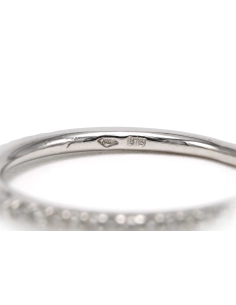 Bague contemporaine en or blanc 18 carats sertie de diamants taille "brillant" (+-0.31ct) - 7