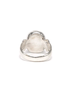 Bague Années 70 en argent 925 sertie d'une agathe - 4