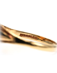 Bague Art Déco en or jaune 9 carats sertie d'une opale - 7