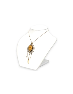 Collier Napoléon III en argent serti de perles et d'un camée - 2