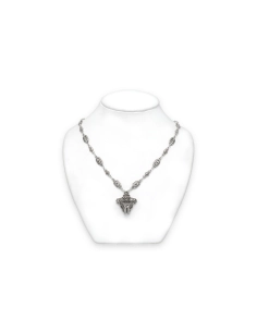 Collier Art Déco en argent 935 serti de marcassites - 2