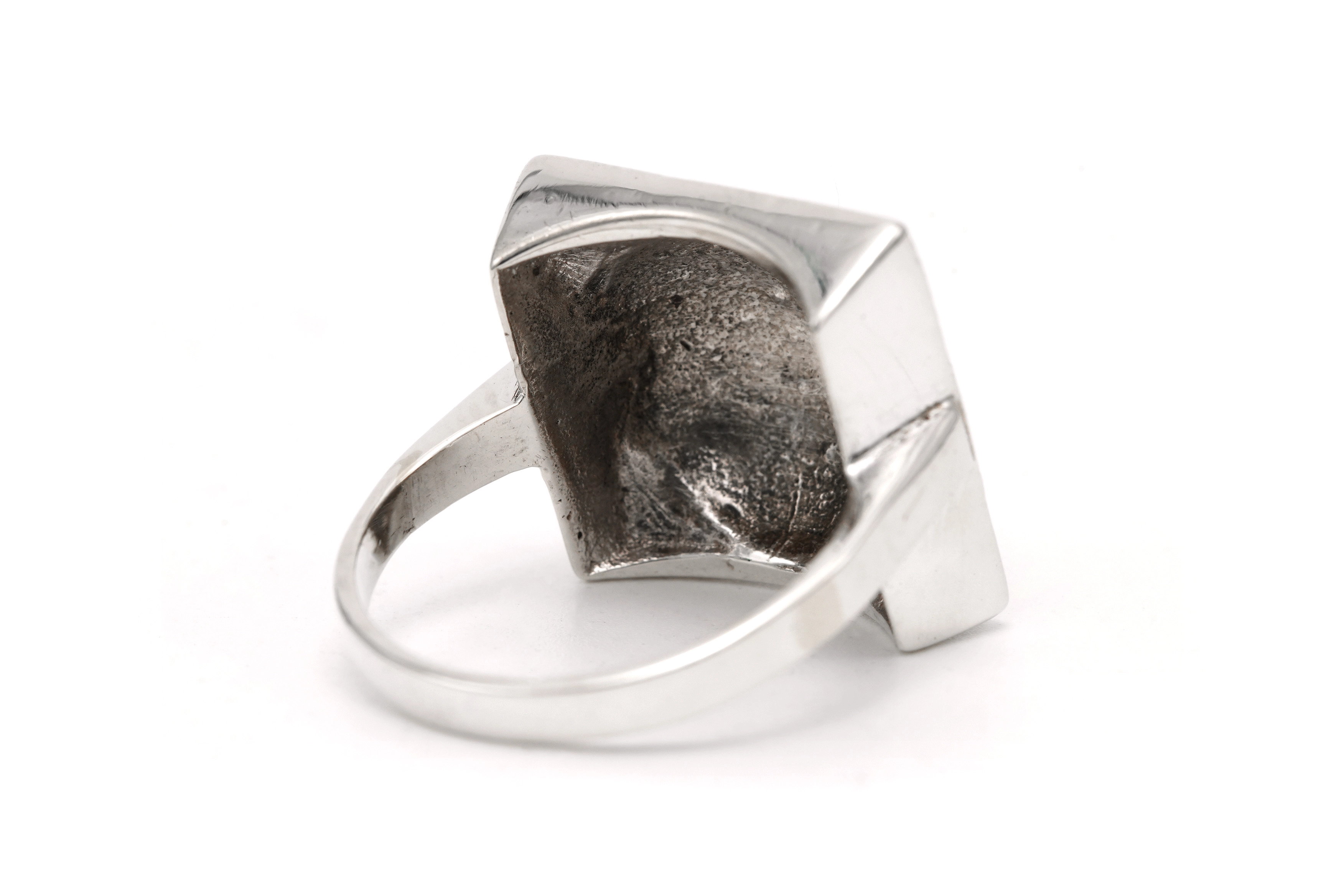 Bague Art Déco en argent sertie de marcassites - 5