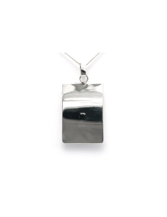 Pendentif Années 70 en argent 925 serti de résine - 4