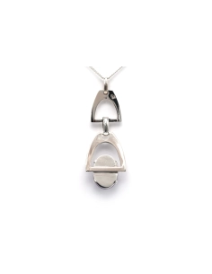 Pendentif Années 70 en argent 800 serti d'une améthyste - 4