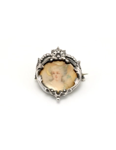 Broche Napoléon III en argent - 1