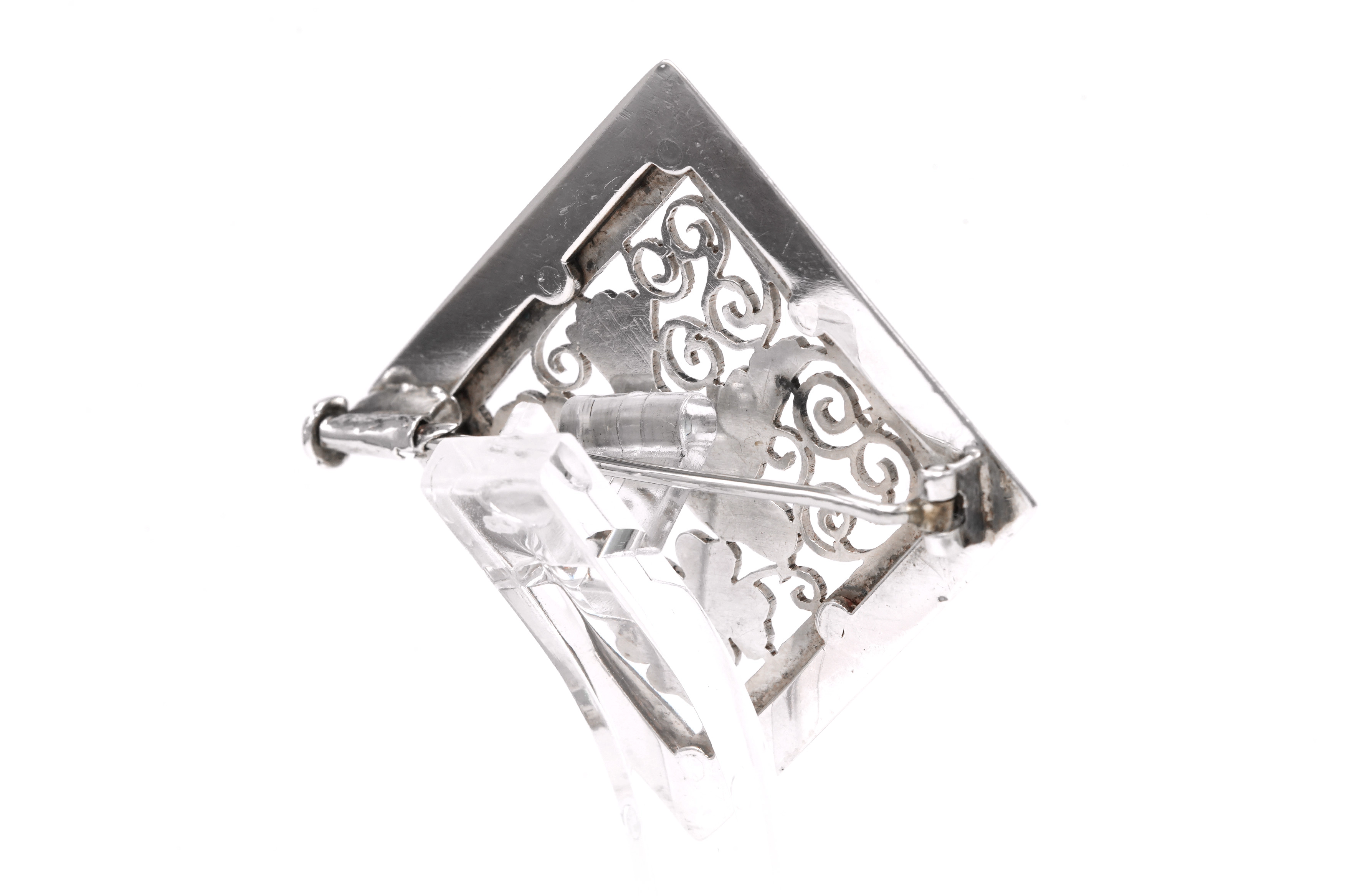 Broche Art Déco en argent - 5