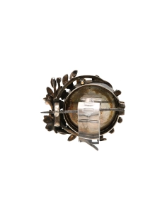 Broche Napoléon III en or jaune 18 carats et argent sertie de perles - 4