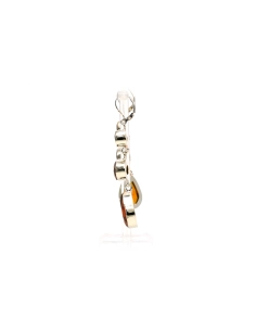 Boucles d'oreilles contemporaines en argent 925 serties de citrines - 3