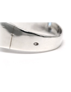 Bague Art Déco en argent et or jaune 18 carats sertie d'une spinelle de synthèse - 7