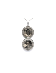 Pendentif Années 70 en argent 835 serti de strass - 5