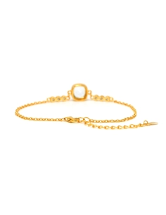 Bracelet contemporain en vermeil serti d'une topaze et de zirconiums - 4