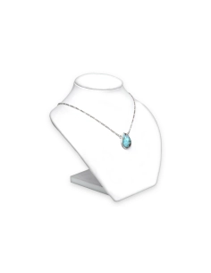 Collier contemporain en argent 925 serti d'une larimar - 2