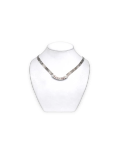 Collier contemporain en argent 925 serti de zirconiums - 2