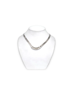Collier contemporain en argent 925 serti de zirconiums - 5