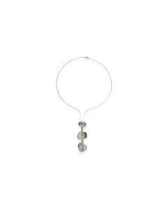 Collier Années 70 en argent 835 serti d'améthystes - 5