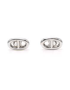 Boutons de manchette contemporains Hermès en argent 925 - 1