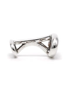 Boutons de manchette contemporains Hermès en argent 925 - 6