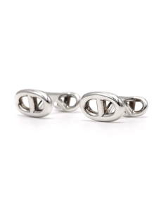 Boutons de manchette contemporains Hermès en argent 925 - 2