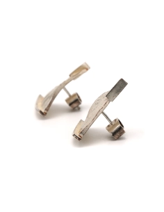 Boucles d'oreilles Années 70 Lapponia en argent 925 - 3