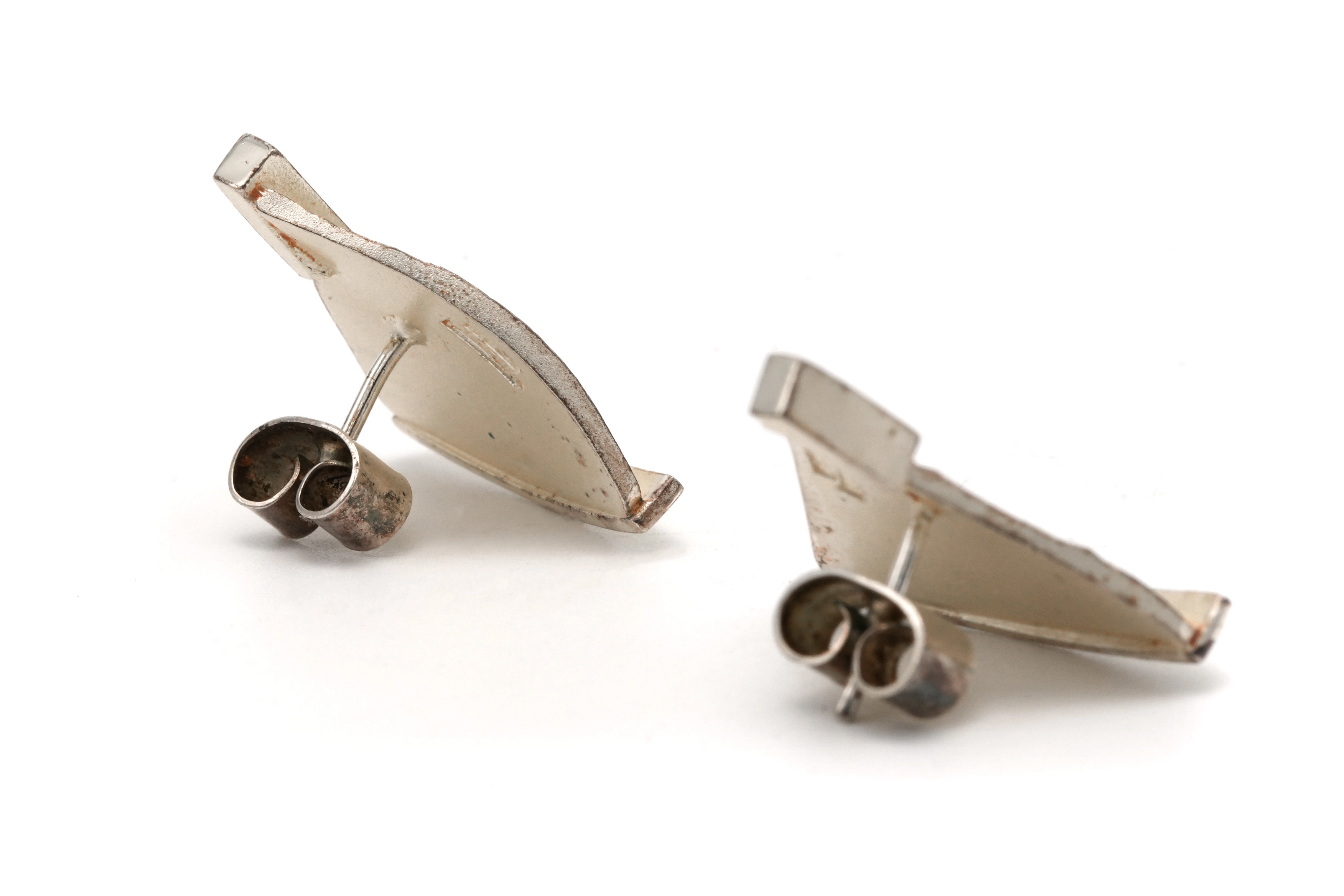 Boucles d'oreilles Années 70 Lapponia en argent 925 - 5