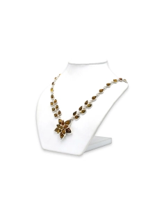 Collier contemporain en argent 925 serti d'ambre - 4