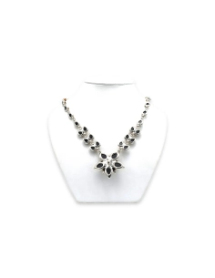 Collier contemporain en argent 925 serti d'ambre - 5