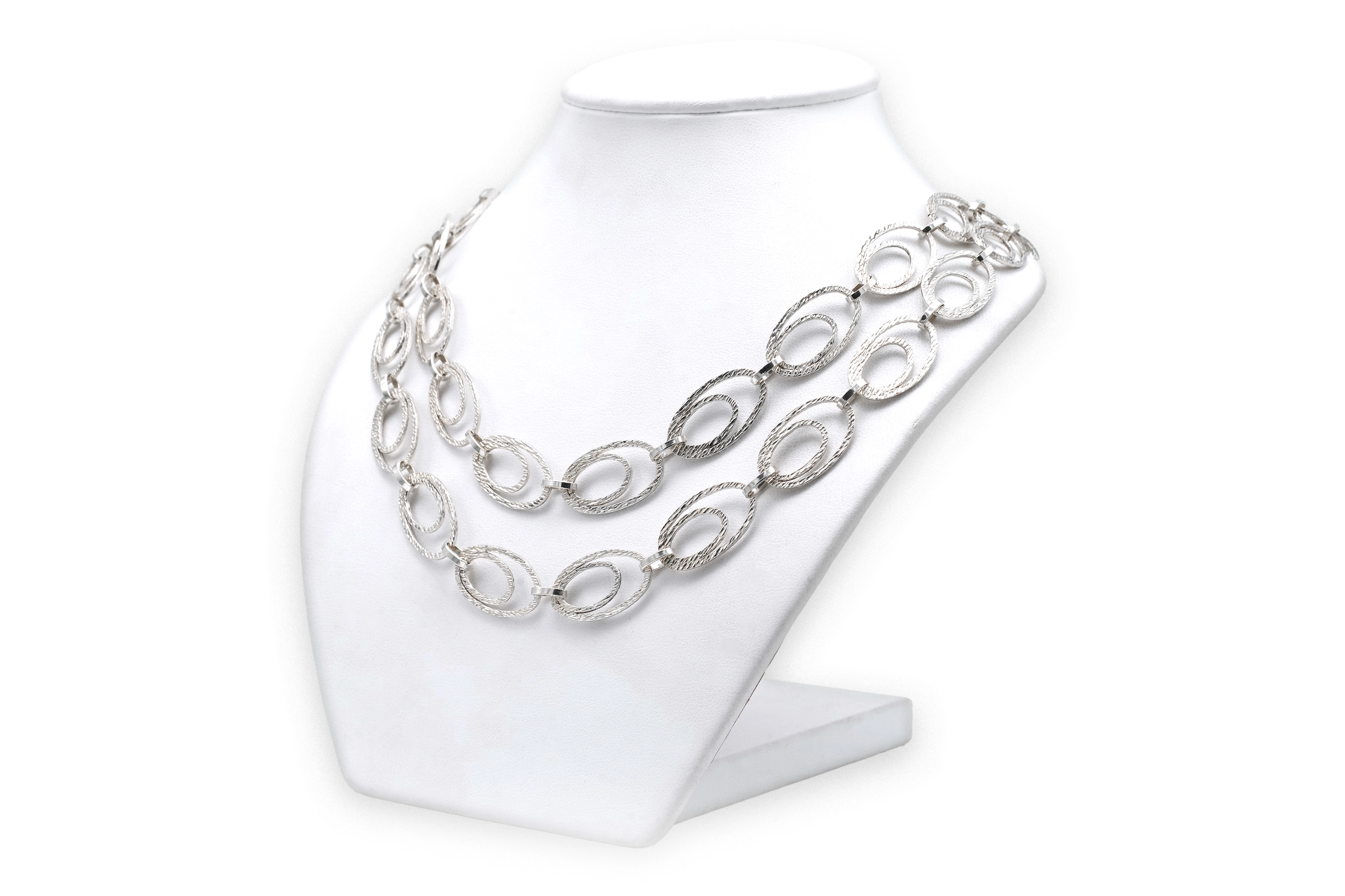 Collier contemporain en argent 800 - 4