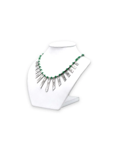 Collier contemporain en argent serti de chrysocolle - 4