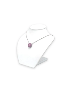 Collier contemporain Boucheron "Tentation macaron" en or blanc 18 carats serti de saphirs et d'une améthyste - 6