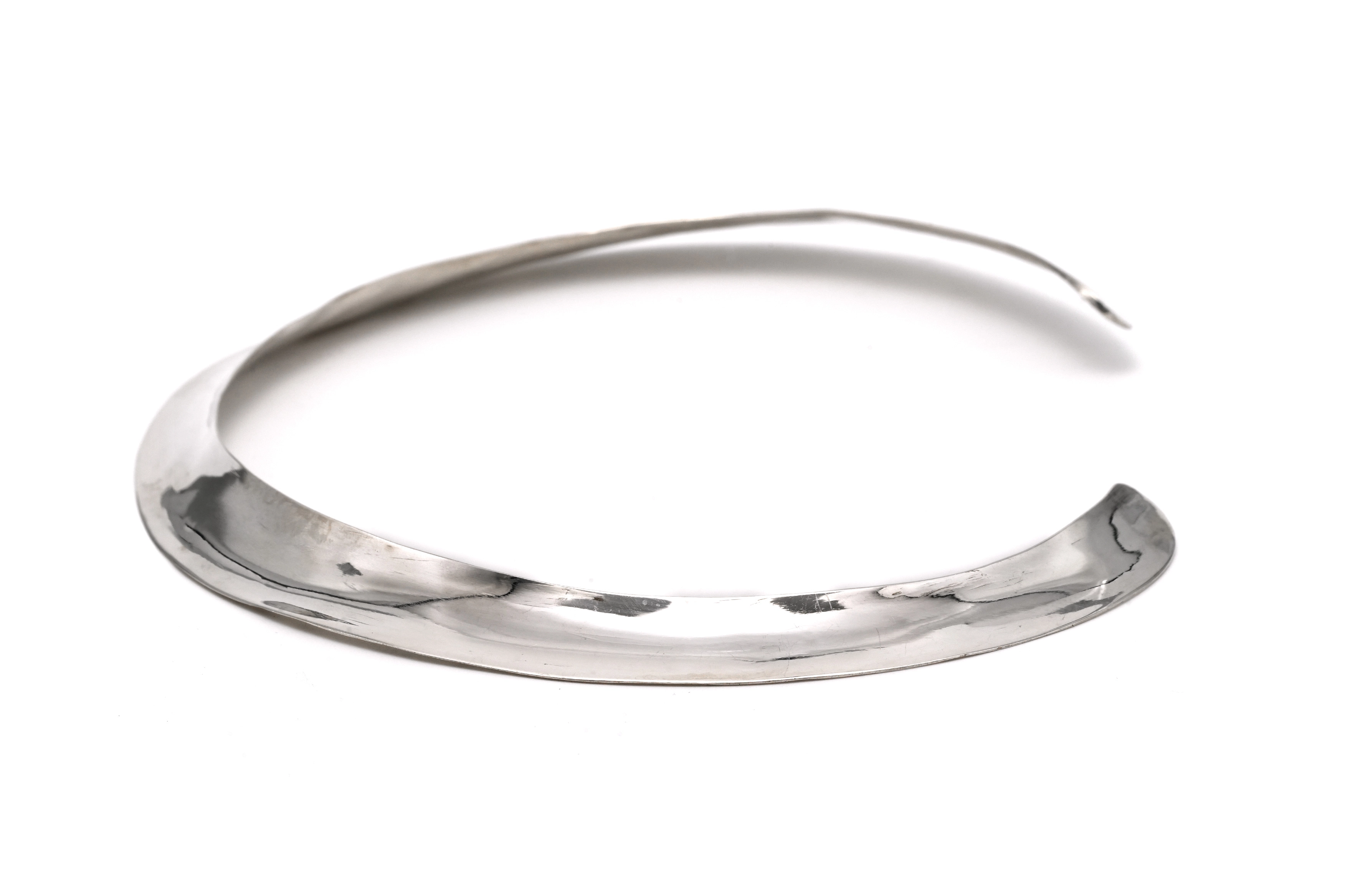 Collier contemporain en argent - 5