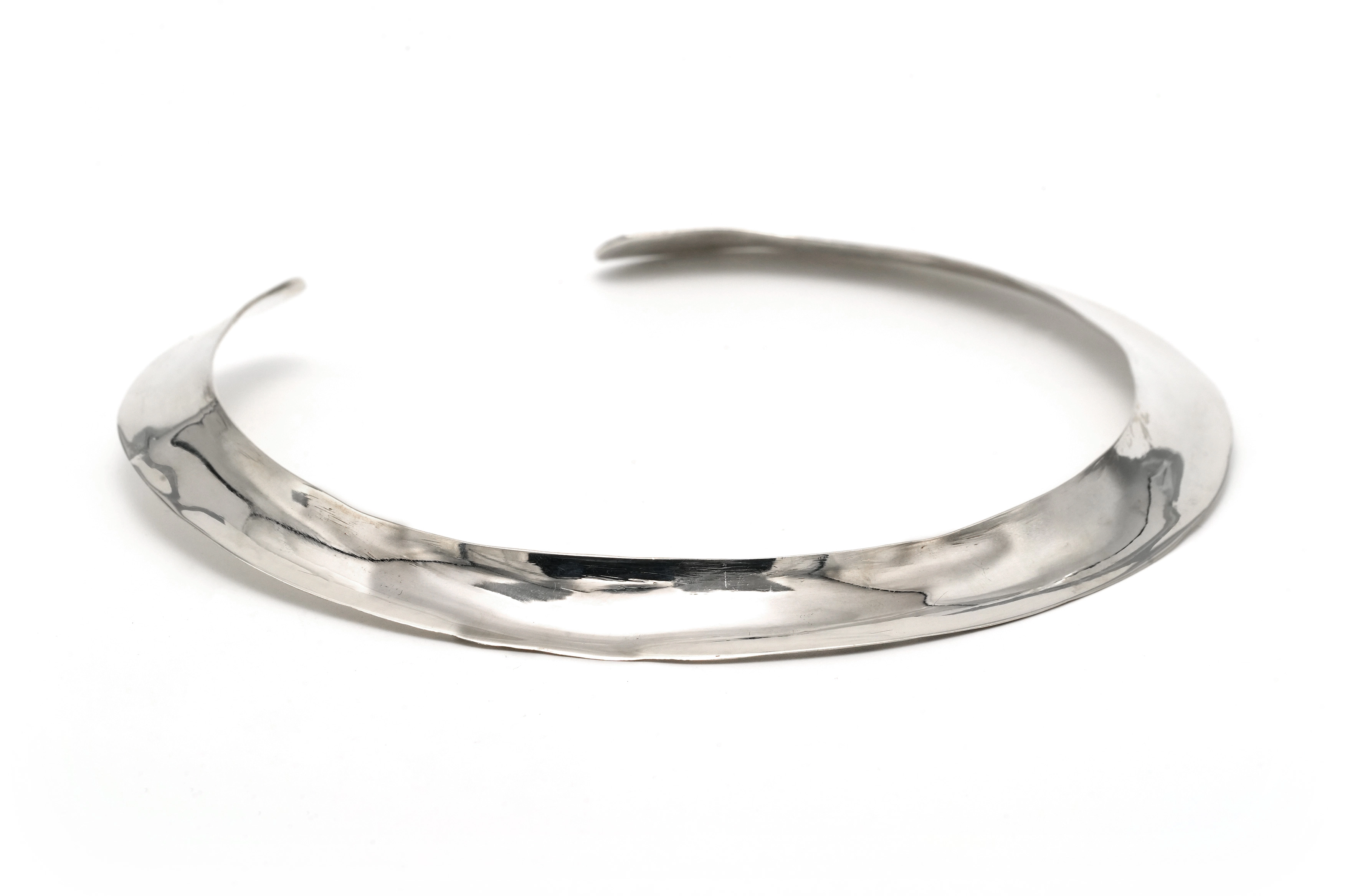 Collier contemporain en argent - 8