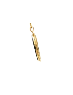 Pendentif Années 50 en or jaune 18 carats serti d'un camée et de nacre - 5
