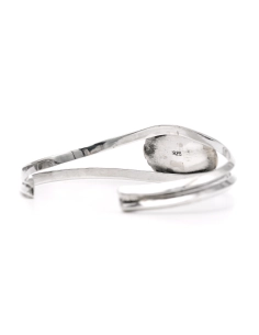 Bracelet Années 70 en argent 925 serti d'une turquoise - 5