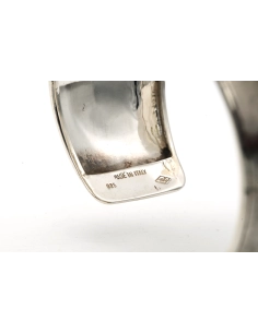 Bracelet Années 50 en argent 925 et or jaune 18 carats serti d'une ouraline - 8