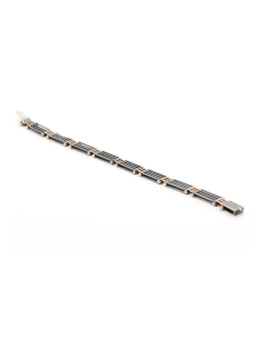 Bracelet Art Déco en argent niellé - 5