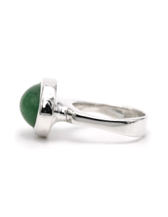 Bague Années 70 en argent sertie d'une aventurine - 3