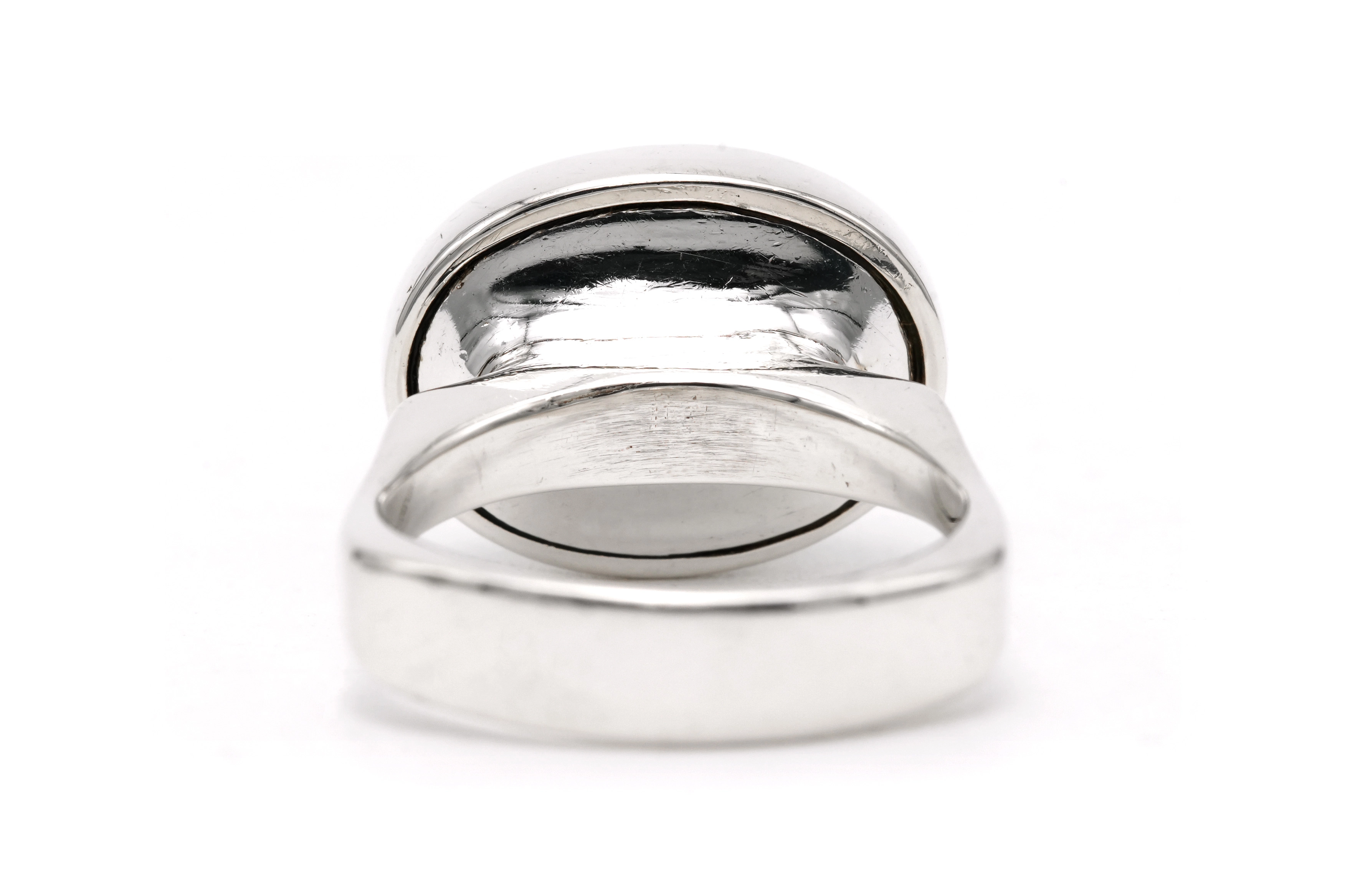Bague Années 70 en argent sertie d'une aventurine - 4