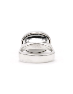 Bague Années 70 en argent sertie d'une aventurine - 4