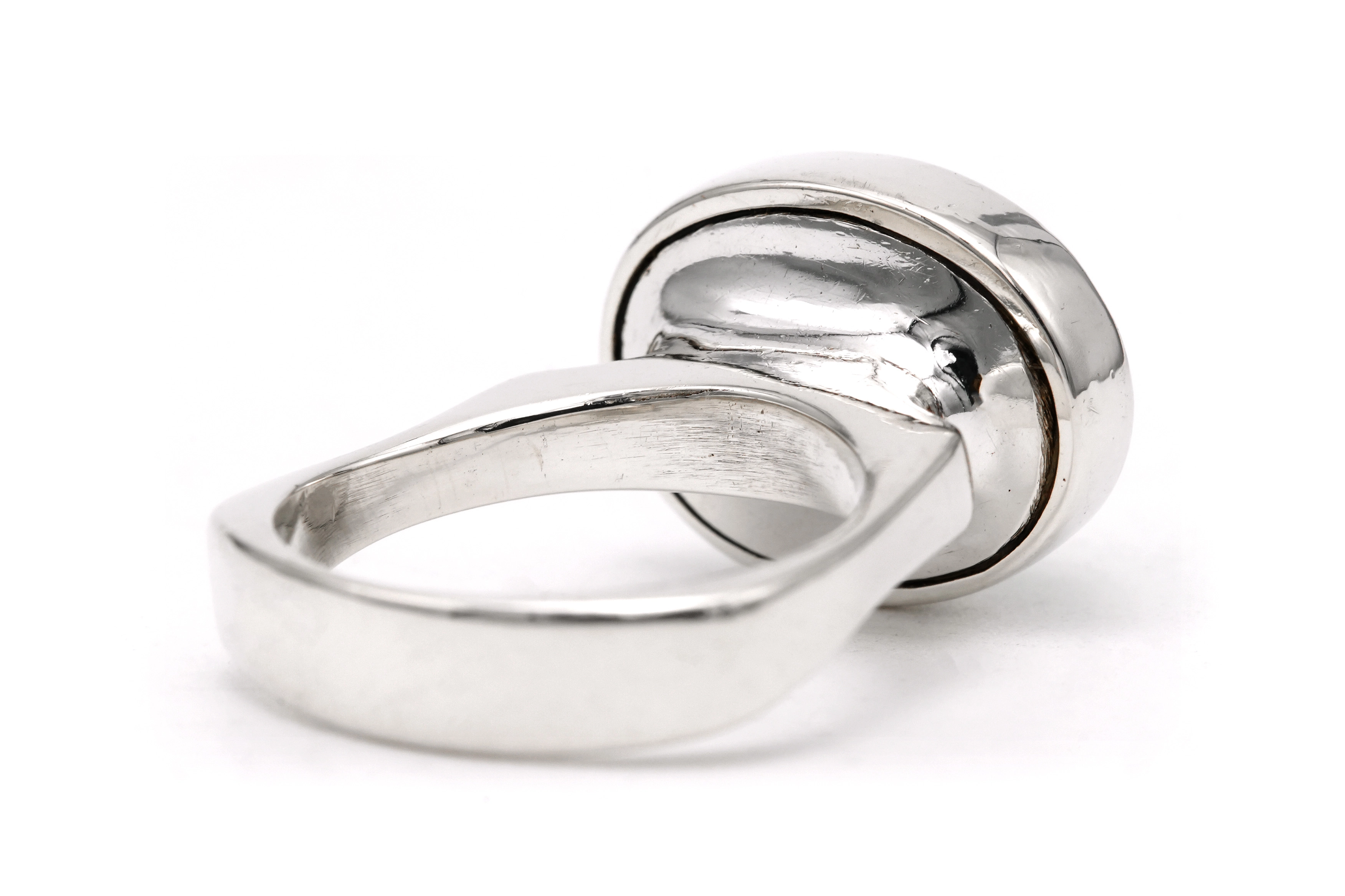 Bague Années 70 en argent sertie d'une aventurine - 5