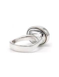 Bague Années 70 en argent sertie d'une aventurine - 5