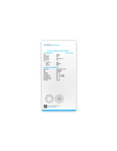 Diamant naturel taille "brillant" rond certifié HRD 0.89 carats - F - VS 2 - 5
