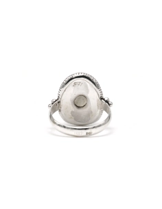 Bague contemporaine en argent 925 sertie d'une labradorite - 5