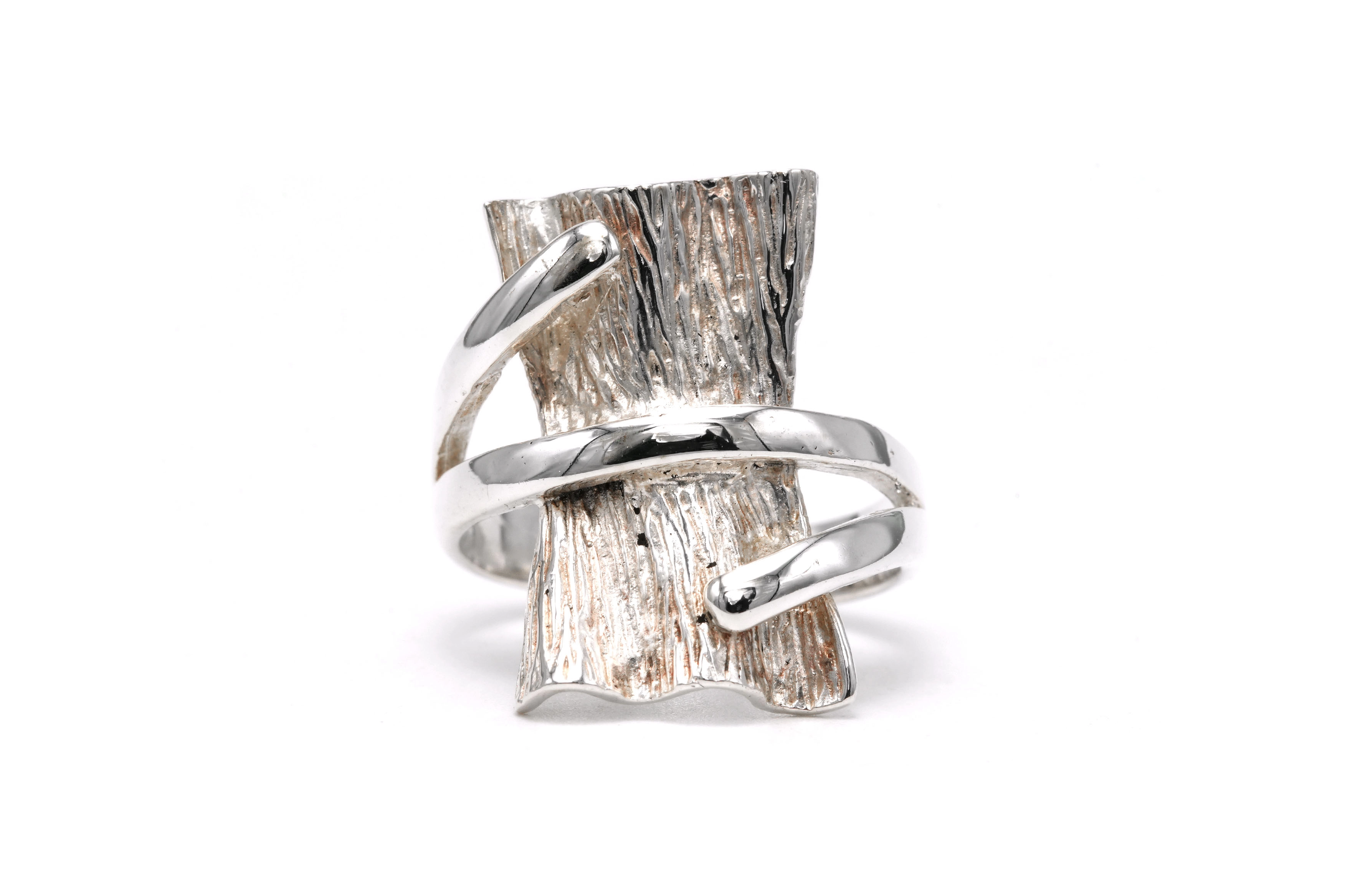 Bague contemporaine en argent 925 - - 1