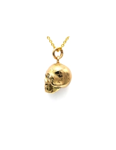 Pendentif contemporain en or jaune 12 carats serti de diamants taille "Old cut" - 2