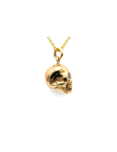 Pendentif contemporain en or jaune 12 carats serti de diamants taille "Old cut" - 3