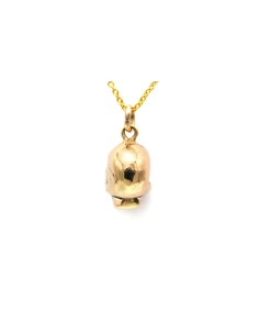Pendentif contemporain en or jaune 12 carats serti de diamants taille "Old cut" - 4
