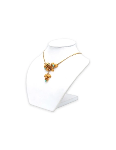 Collier Napoléon III en or jaune 18 carats serti de turquoises et de perles - 4
