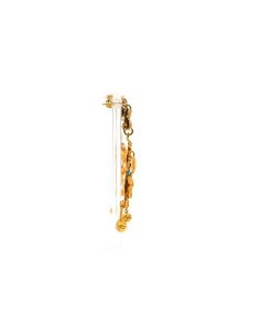 Boucles d'oreilles Napoléon III en or jaune 14 carats serties de turquoises - 3