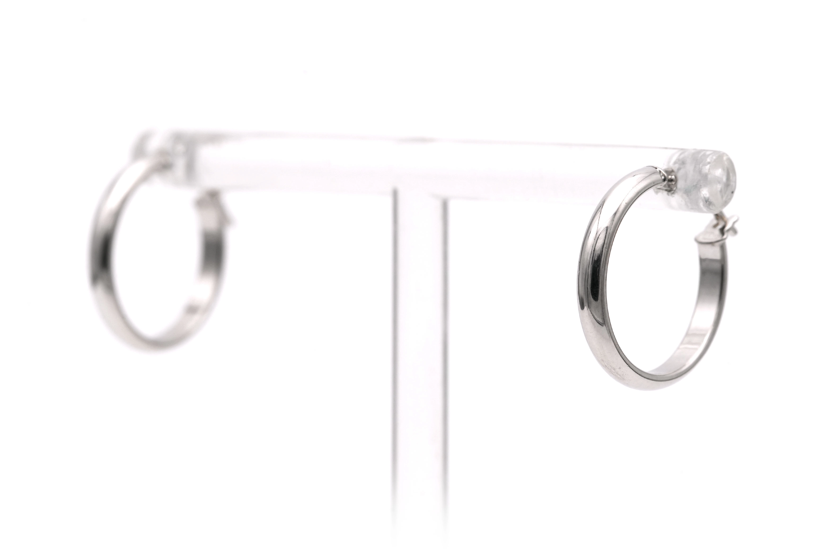 Boucles d'oreilles contemporaines en or blanc 18 carats - 2